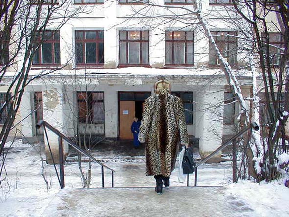 лестница у дома 8а по проспекту Ленина во Владимире фото vgv
