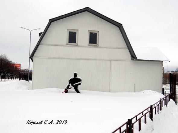 композиция «Хоккеист» на проспекте Ленина 79 во Владимире фото vgv