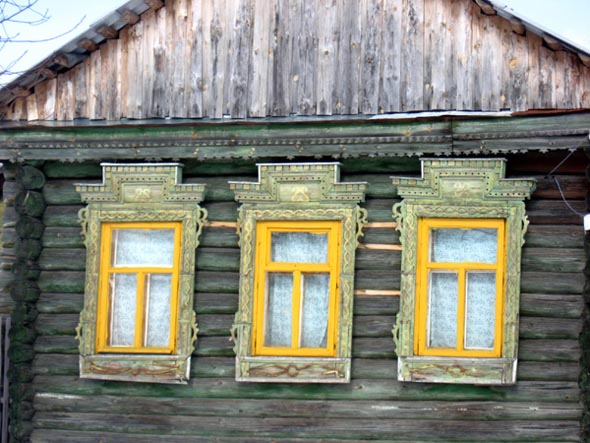 деревянные резные наличники в Злобино на улице Лесная 29 во Владимире фото vgv
