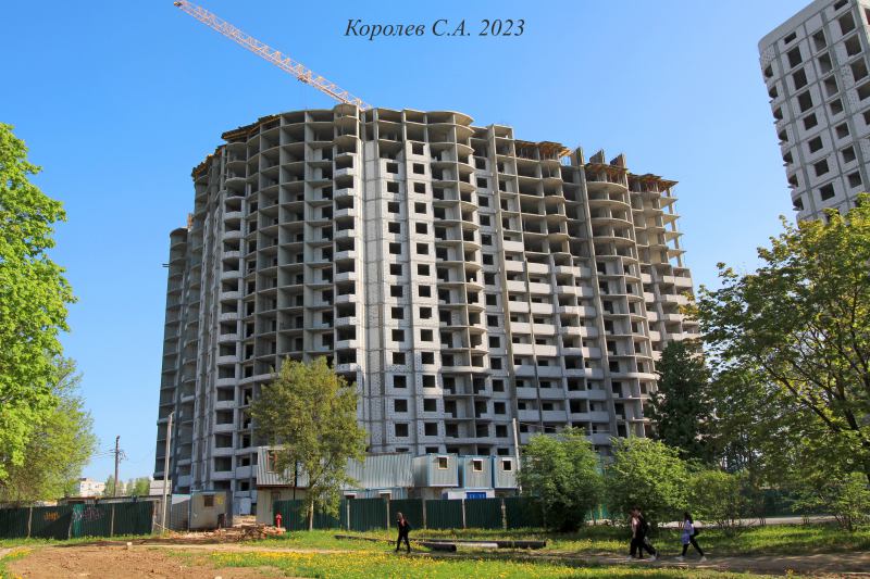 строительство первого корпуса ЖК Отражения на улице Мира дом 5 в 2019-2023 гг. во Владимире фото vgv
