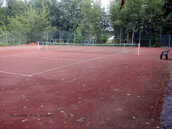 Теннисный корт оздоровительного комплекса городского парка во Владимире фото vgv