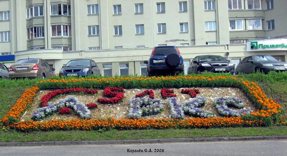Цветочное панно «5 лет РКС» лето 2008 года во Владимире фото vgv