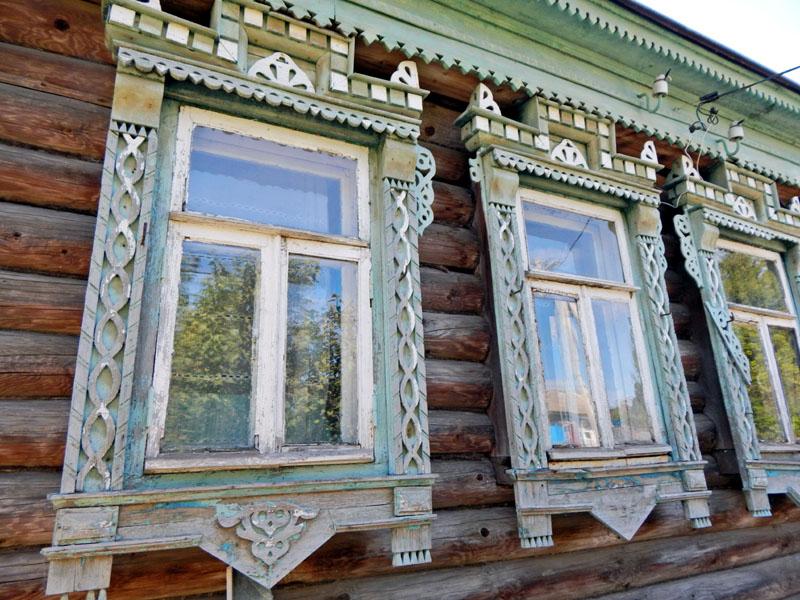 резные деревянные наличники на Селецкой 50 во Владимире фото vgv