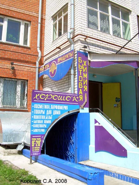 «закрыто 2011» магазин бытовой химии Хорошек во Владимире фото vgv