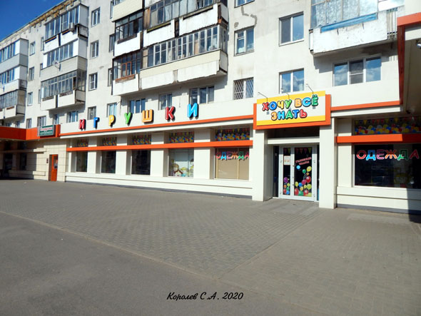 магазин детских игрушек «Хочу все знать» на Суздальском 14 во Владимире фото vgv
