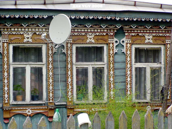 деревянные наличники дома 60 нв Центральной улице в Кусново во Владимире фото vgv
