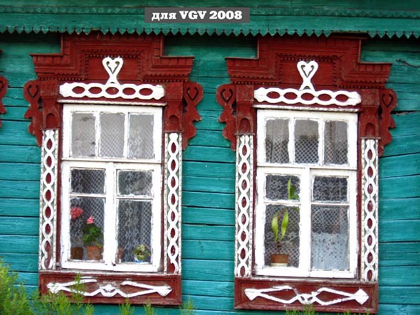 деревянные наличники в Шепелево на уле Центральной в доме 15 во Владимире фото vgv