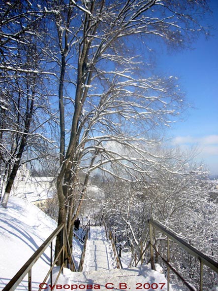 Лестница к парку Липки с ул. Урицкого во Владимире фото vgv