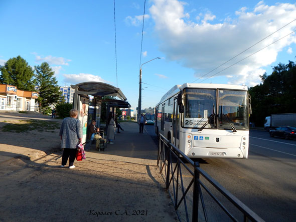 Остановка общественного транспорта «Парк Дружбы» - в центр на Верхней Дуброва 19 во Владимире фото vgv