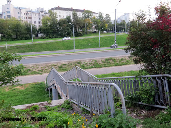 Лестница с улицы Верхне-Лыбедская к лыбедской магистрали во Владимире фото vgv