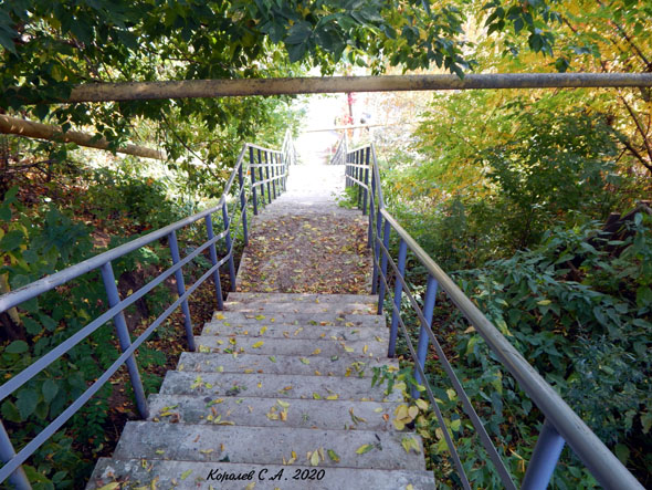 лестница от улицы Вознесенской к улице Летне-Перевозинская во Владимире фото vgv