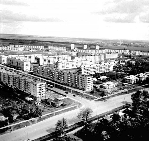 Улица Егорова начало 70-х 20-го века во Владимире фото vgv
