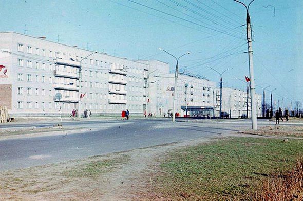 Улица Егорова начало 70-х 20-го века во Владимире фото vgv