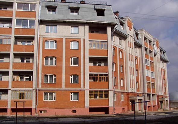 строительство дома 62 по ул.Зеленая м-р Коммунар 2002-2003 гг. во Владимире фото vgv