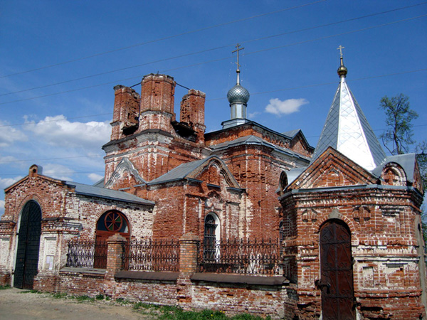 Никольская церковь 1884 г. в Вязниковском районе Владимирской области фото vgv