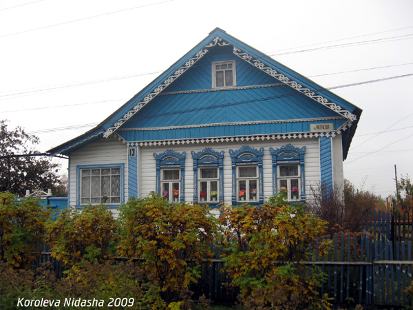 деревянные резные наличники на Матросова 13 в Юрьев Польском районе Владимирской области фото vgv