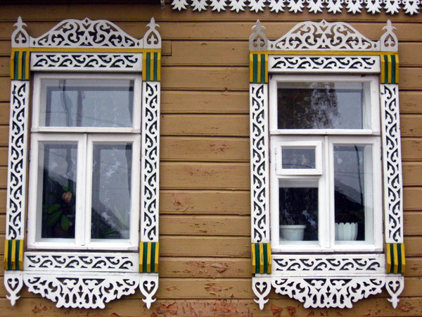 деревянные наличники на Новой 32 в Юрьев Польском районе Владимирской области фото vgv